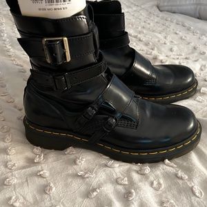 Dr. Marten  pull on boots with straps